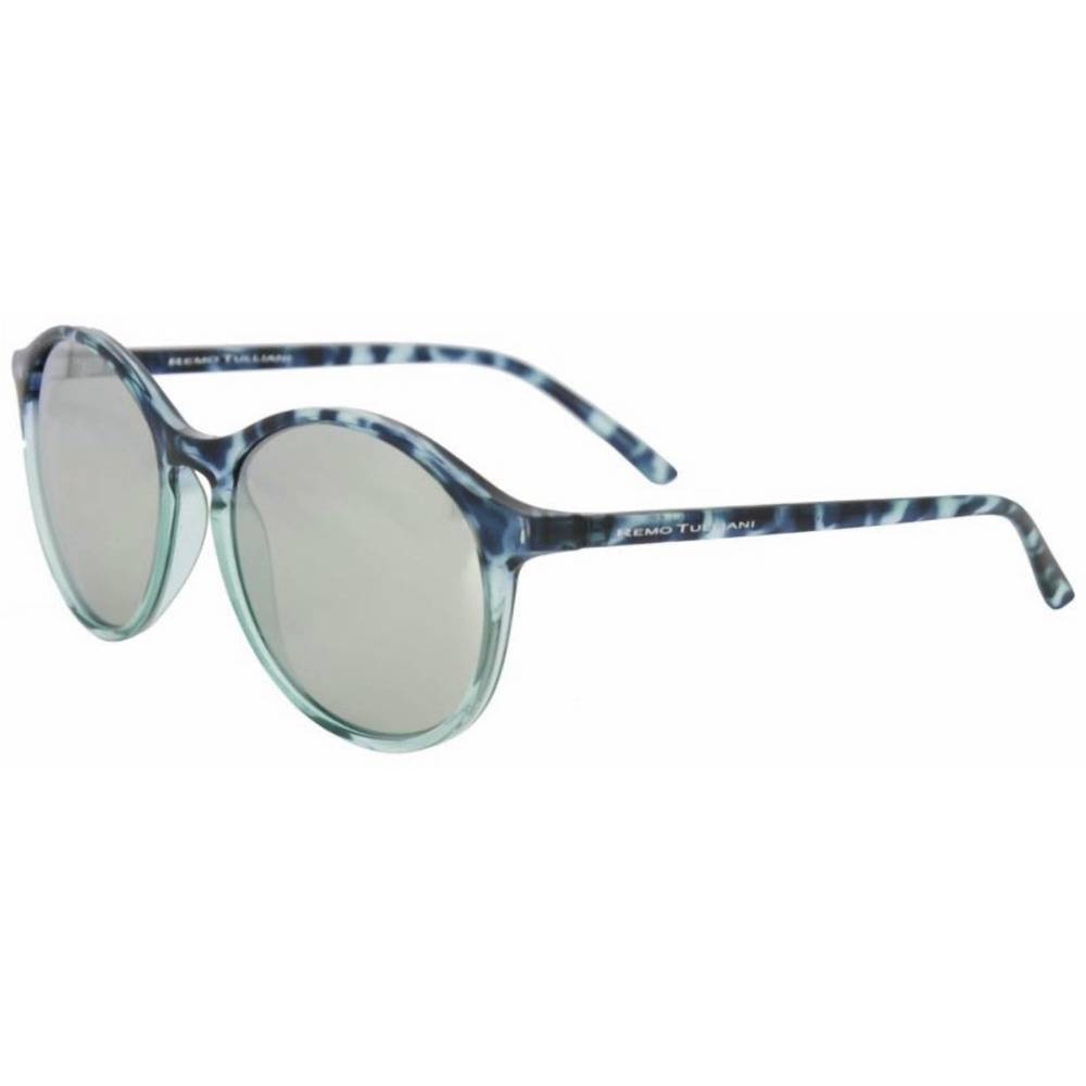 NEW REMO TULLIANI joy sunglasses in sapphire tortoise/mirror lens